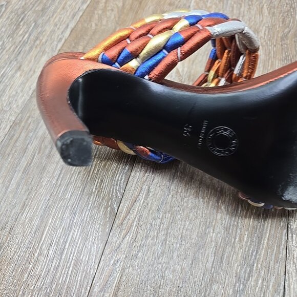 Dries Van Noten WOVEN METALLIC MULES - Picture 14 of 16